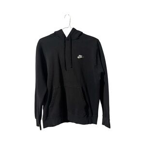 Nike Men's Black Hoodie Logo Size Large